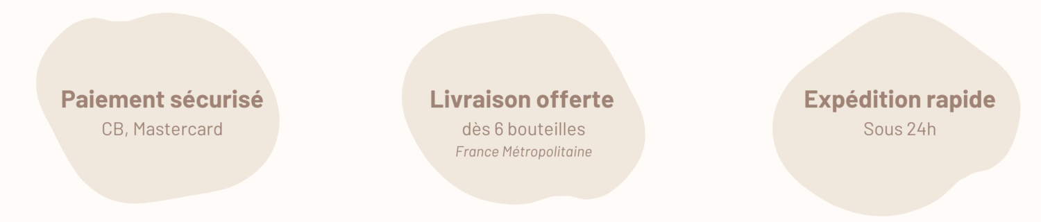 Livraison offerte dès 6 bouteilles, cuvée de qualité à bas prix, expédition rapide